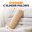 Cheer Collection Faux Fur Bolster Pillow-74167504