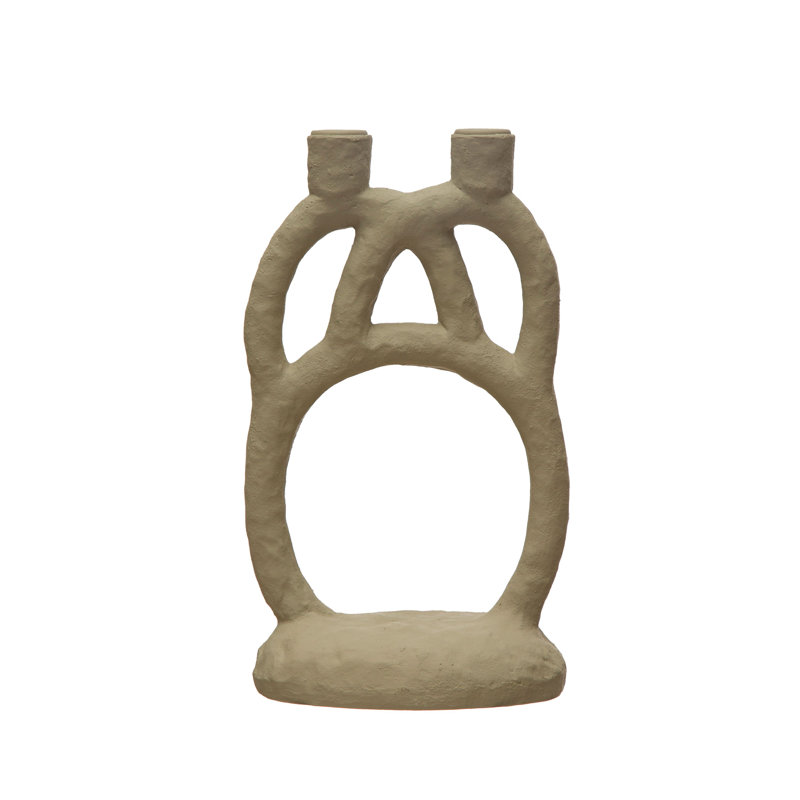 11.37'' H Polyresin Tabletop Candelabra