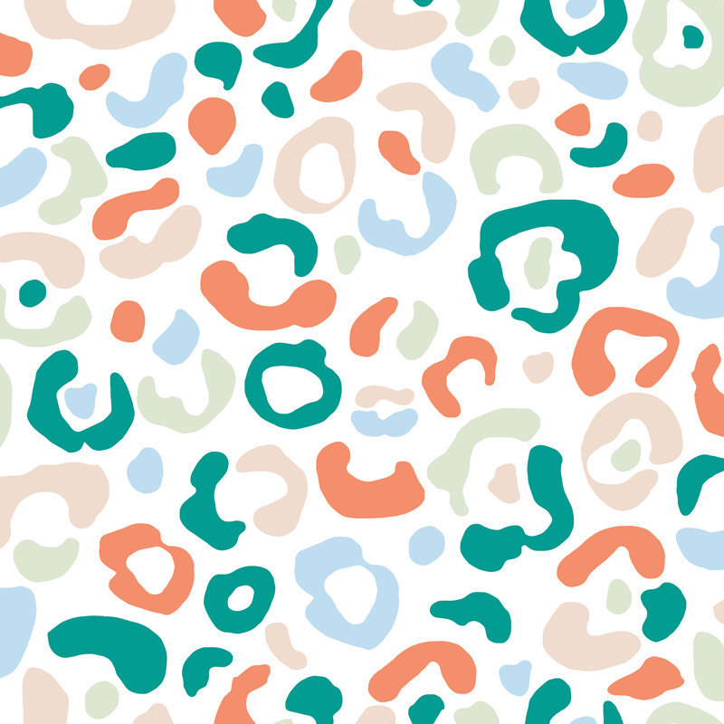 Peel & Stick Leopard Spots Roll, Green