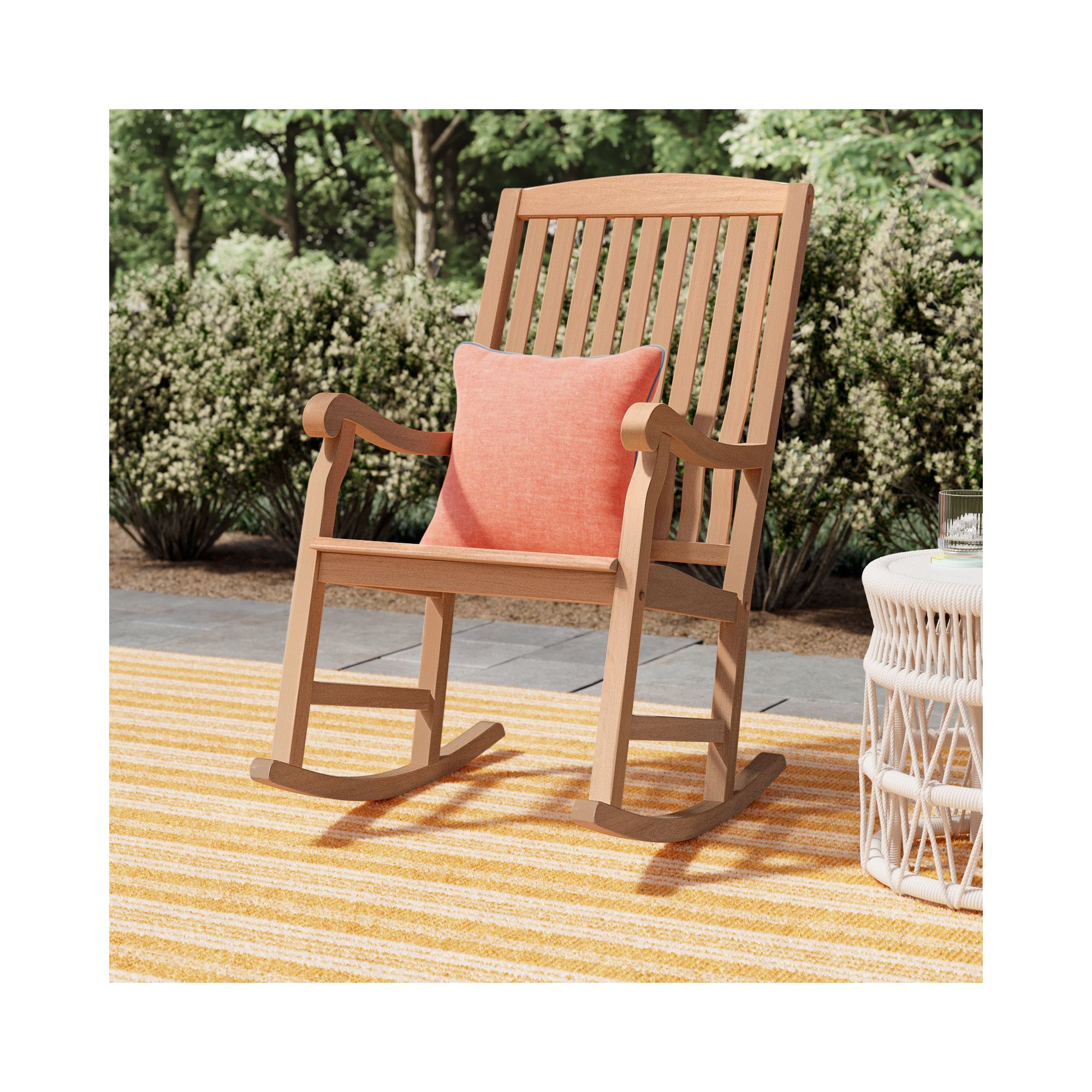Kratzer Teak Outdoor Rocking Chair