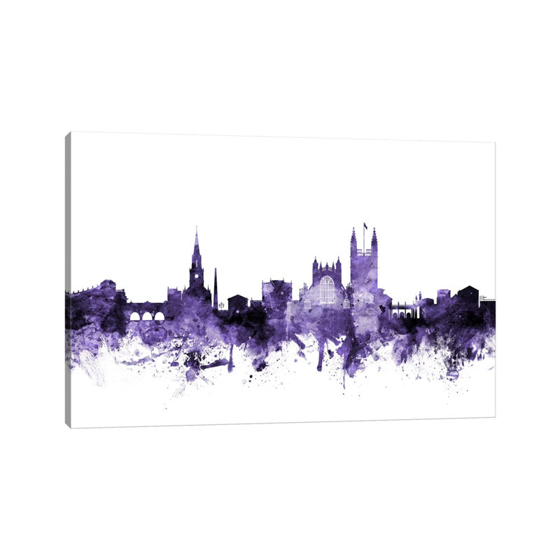 Bath, England Skyline by Michael Tompsett - Wrapped Canvas Gallery-Wrapped Canvas Giclée