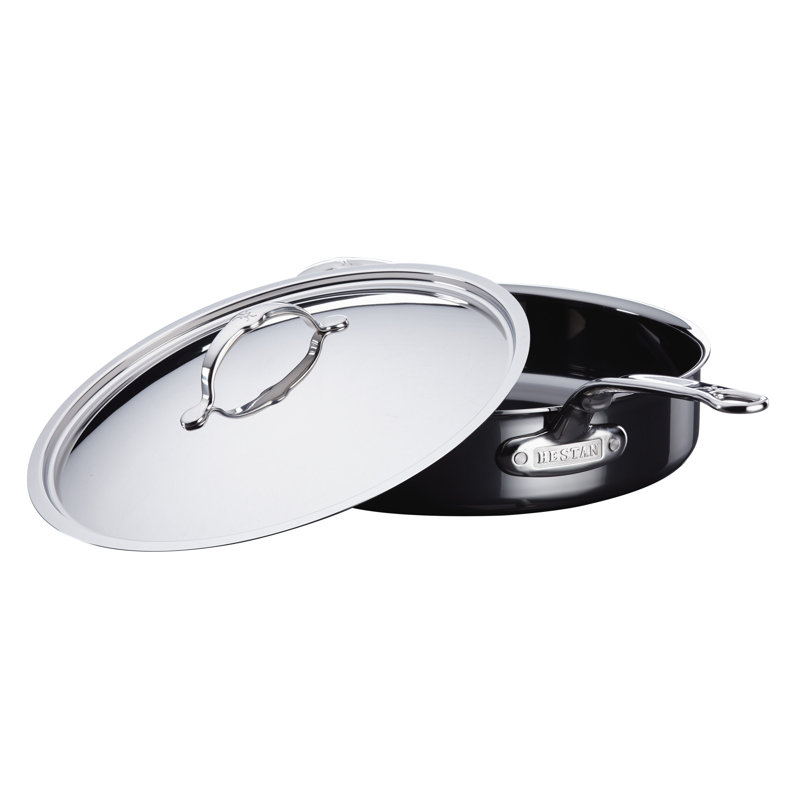 Hestan NanoBond Covered Saute' w/ Helper Handle, 5 qt.