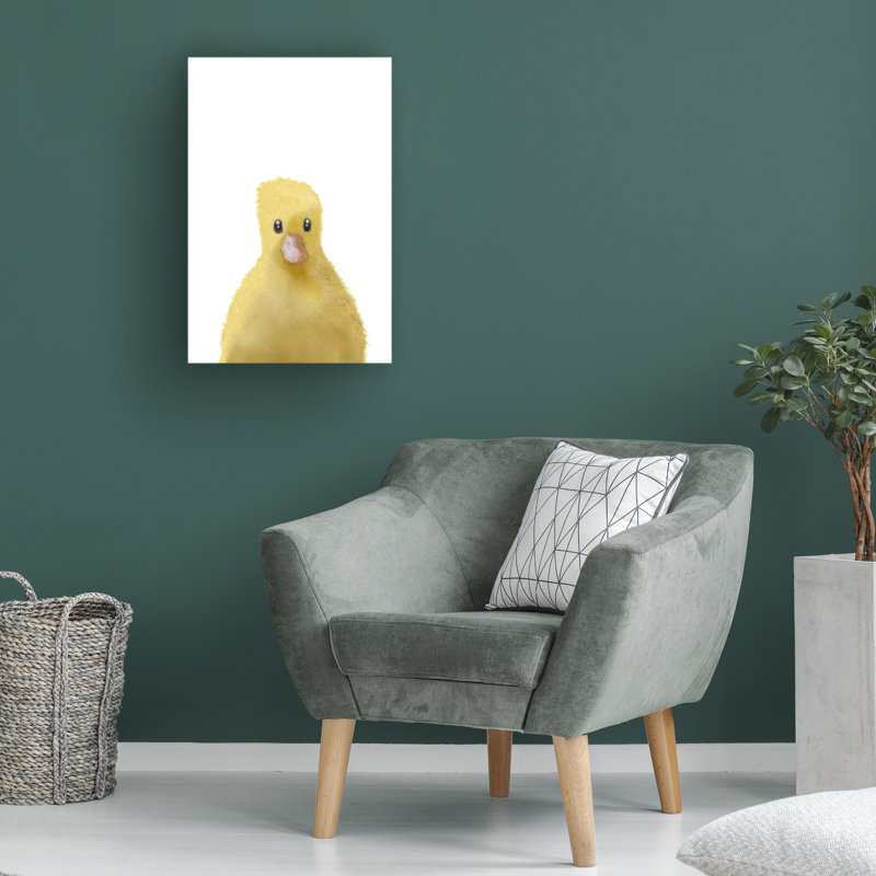Canard sur toile, H 19 po x l 12 po x P 2 po