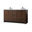 Meuble-lavabo double 60 po avec plateau en marbre d'ingénierie Soma-2128169601