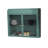 Army Green 2-Door Wall-Mounted Metal Storage Cabinet With Tempered Glass Doors & Shelves For Bathroom-805319837