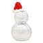 The Holiday Aisle® 12 po Boule disco bonhomme de neige avec chapeau de père Noël