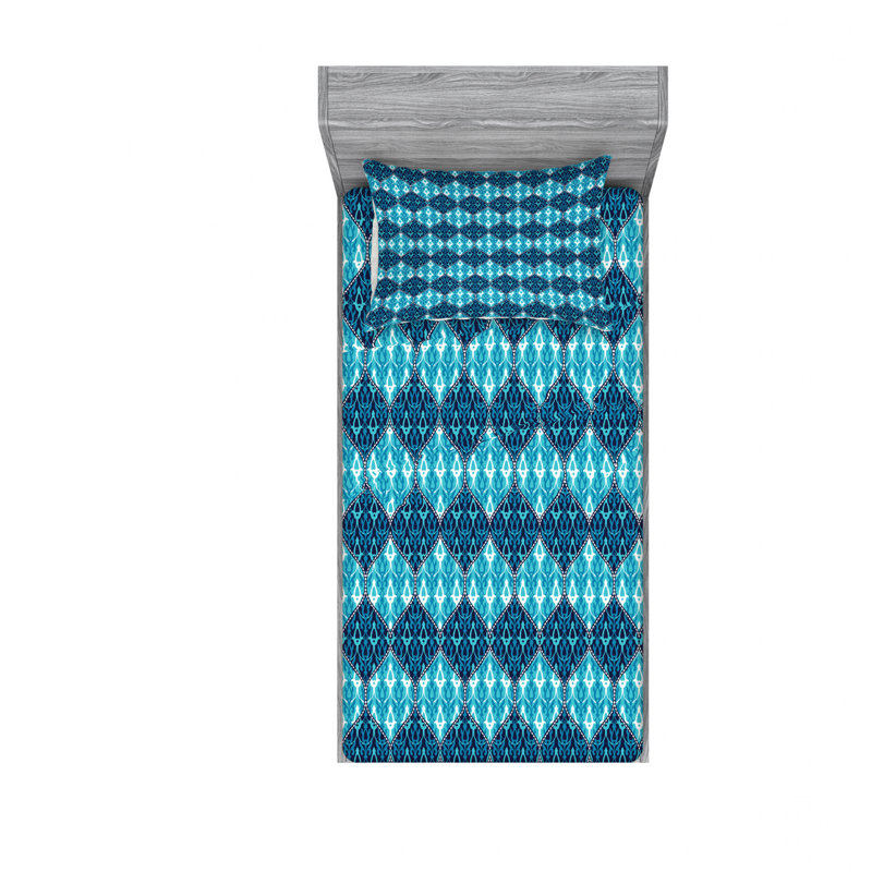 Microfiber Geometric Sheet Set