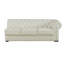 Ensemble de canapé chesterfield en cuir fleur 89 po 2 pièces