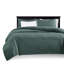 Couvre-lit réversible 3 pièces pour grand lit - Très grand pour matelas profond, rembourrage en coton prélavé confortable, comprend deux taies décoratives, 3 piquets faciles à laver, drapé de matelas surdimensionné