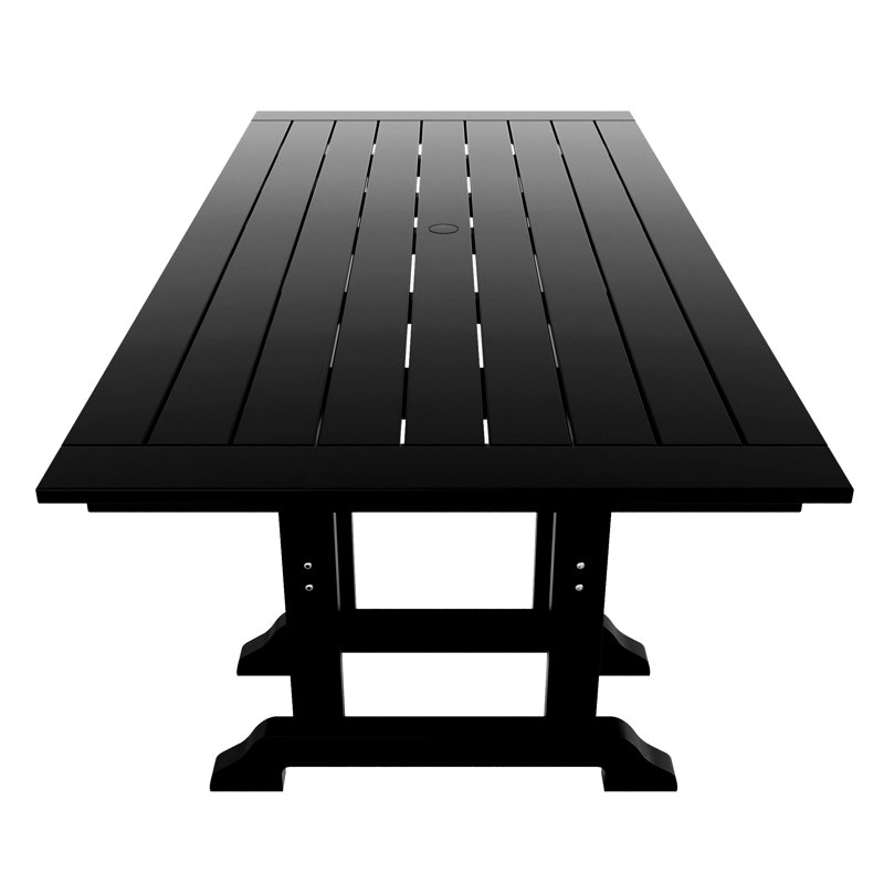 Table de salle à manger Laguna, Noir, noir, noir, noir