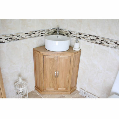 Elliot Solid Oak 55mm Free-Standing Vanity Unit