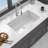 32" Undermount Workstation Single Bowl Porcelain Ceramic Kitchen Sink - Dual Mount White Ceramic Rectangular Deep Single Bowl Sink Basin