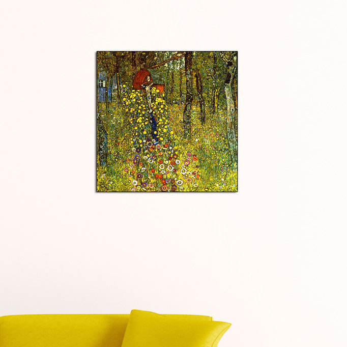 Gustav Klimt - Wrapped Canvas Painting, 50cm H x 50cm W x 1.8cm D