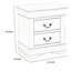 Table de chevet 2 tiroirs, table de bout, table d'appoint Wan -1542896781