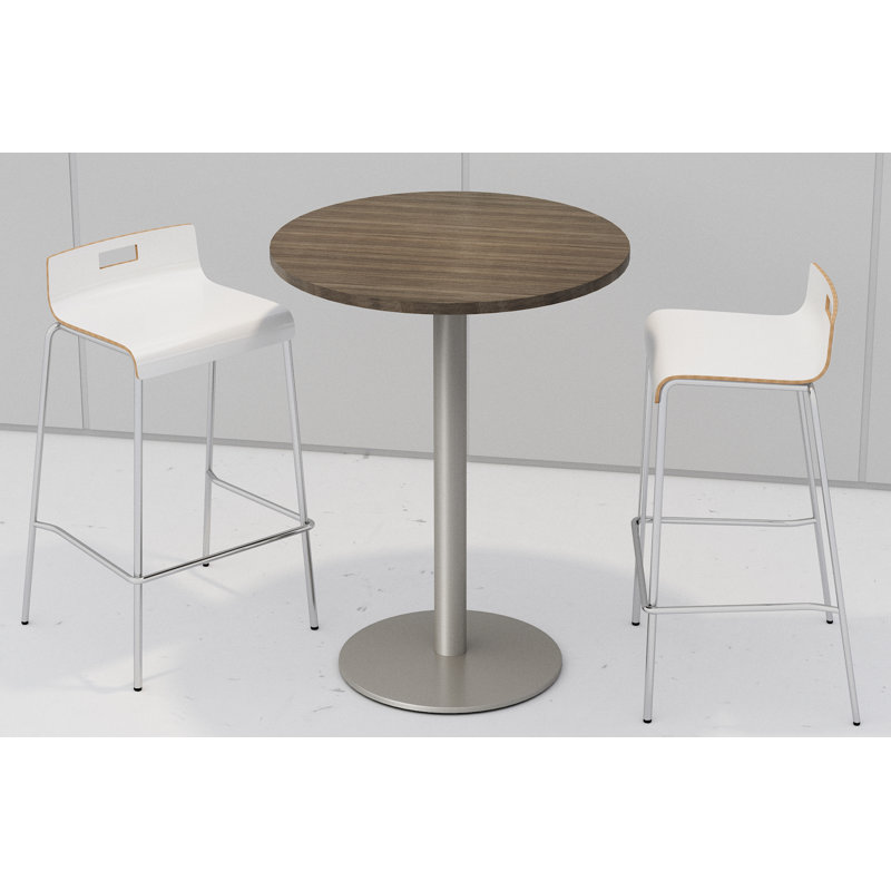 Table de pause ronde de 30 po L, Teck Studio, Blanc