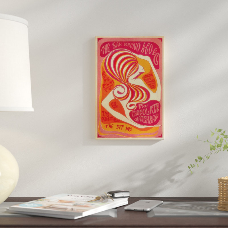 « san bruno a-go-go », impression sur toile, H 18 po x l 12 po x P 1,5 po, Pas de tapis, Toile tendue