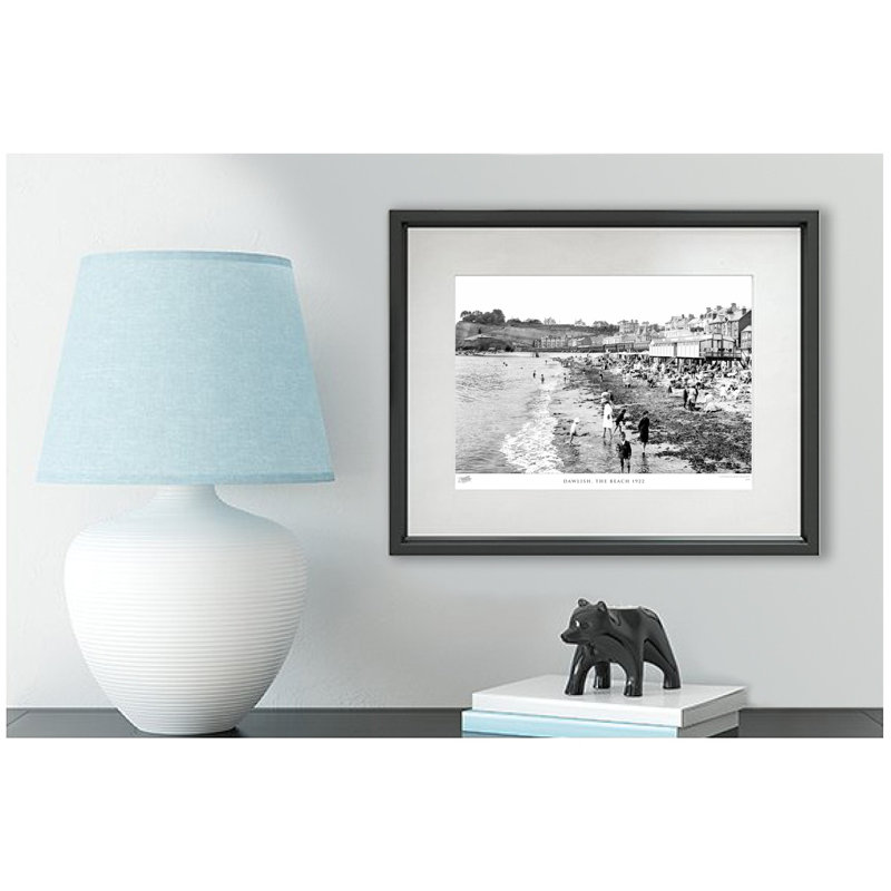 Dawlish, The Beach 1922 - Single Picture Frame Print, 45cm H x 60cm W x 2.3cm D