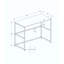Bureau d'ordinateur, bureau personnel, ordinateur portable, installation à gauche, à droite, tiroirs de rangement, métal, contemporain, moderne-1270788171