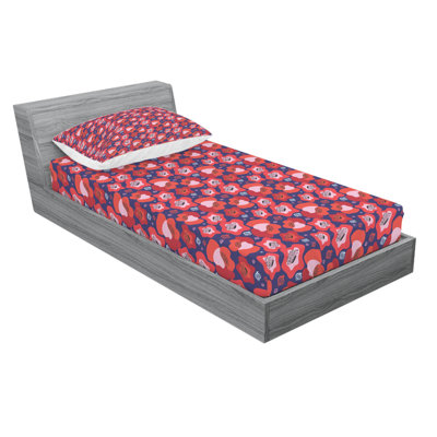 Poppy Microfiber Floral Sheet Set