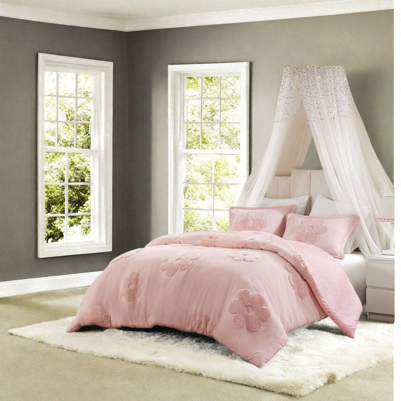 Floral Bedding Sets, Pink Queen, Comfortable & Modern