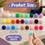 Ensemble de 100 balles à pompons colorées pour chat, jouets interactifs doux et moelleux de 2,5 cm (1 pouce) pour l'exercice et le jeu des chatons calmes.