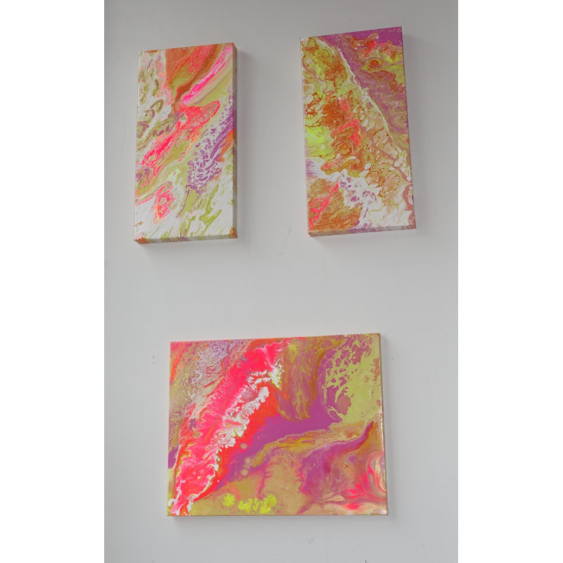 'Aerial Intricacies' - Wrapped Canvas Painting Print