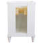 Meuble-lavabo simple 25 po au fini blanc avec galaxie noire et lavabo ovale