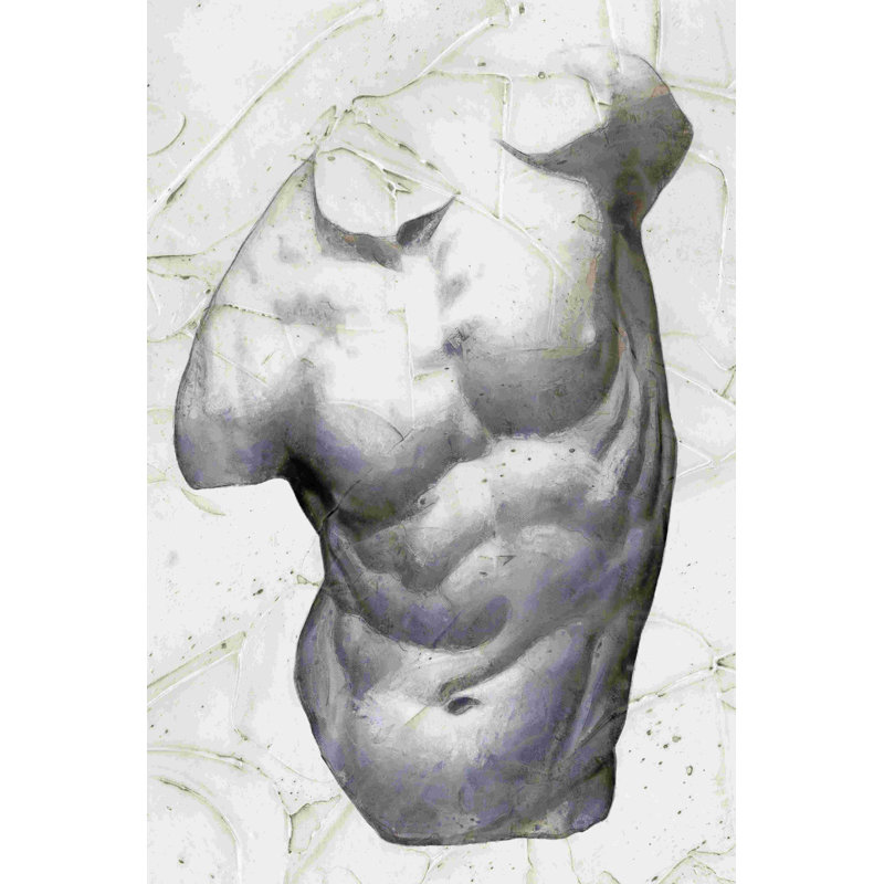 " Classical Study VII " Painting Print, 18" H x 12" W x 1.25" D