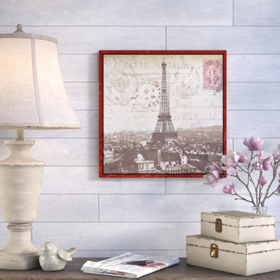 « paris » : tour eiffel, impression sur toile tendue