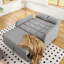 2 Seater Linen Sofa Bed-1220531943