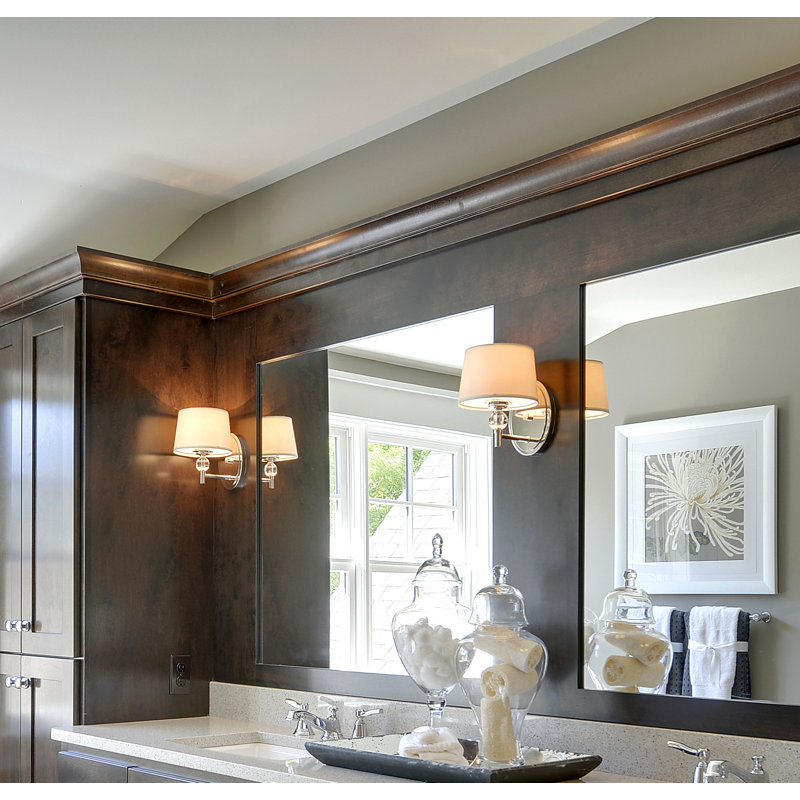 Eliaz Acrylic and Steel Armed Sconce, Polished Nickel