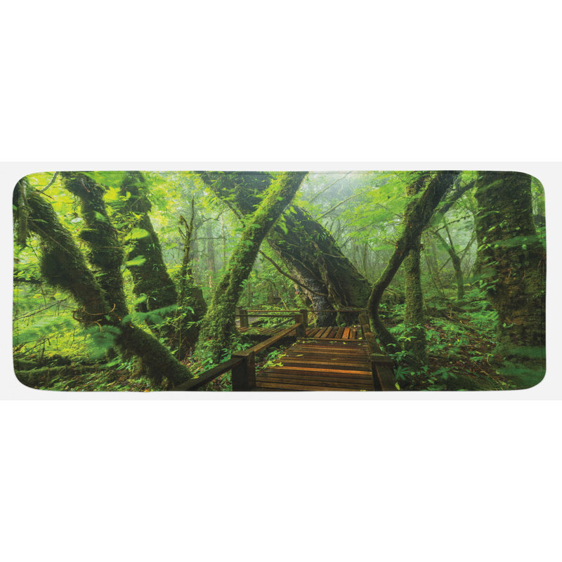 Tapis de cuisine forest