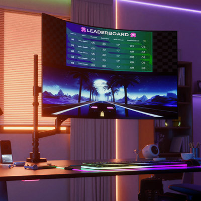 Mount-It! Heavy-Duty Dual Stacking Monitor Mount for monitors up to 49" Ultrawide