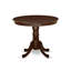 L'ensemble de salle à manger 3 pièces comprend une table de cuisine ronde avec piédestal et 2 chaises de salle à manger, 36 x 36 pouces, acajou-817281541-817281543-817281656