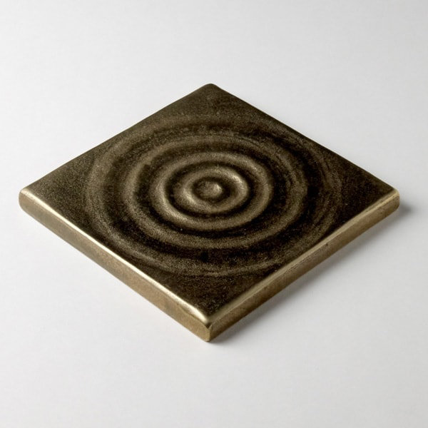 Water 3" x 3" Metal Decorative Tile Insert