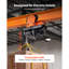 Electric Hoist Manual Trolley, 2200 lbs/1 Ton Load for PA600 PA700 PA800 PA900 PA1000, Push Beam Trolley with Dual Wheels, 2.68"-4.33" Adjustable Beam Flange Width for Straight & Curved I-Beam