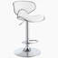 Tabouret de bar ajustable blanc (ensemble de 2)