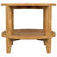 Table de bout ronde en bois massif