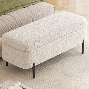 Polyester Upholstered Storage Bench