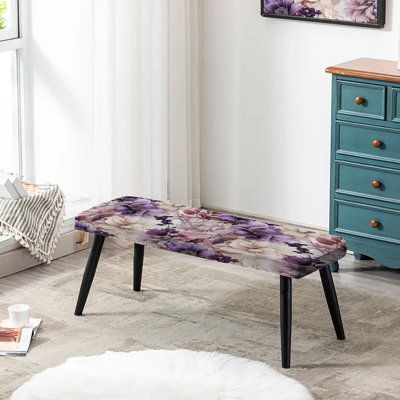 Banc rembourré floral Ethereal