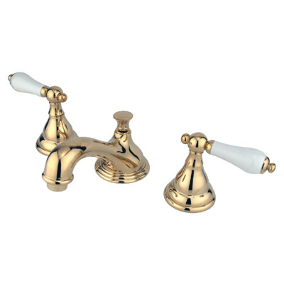 Widespread Bathroom Faucet with Drain Assembly
