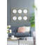 Miroir mural 3 pièces dans un cadre rectangulaire doré