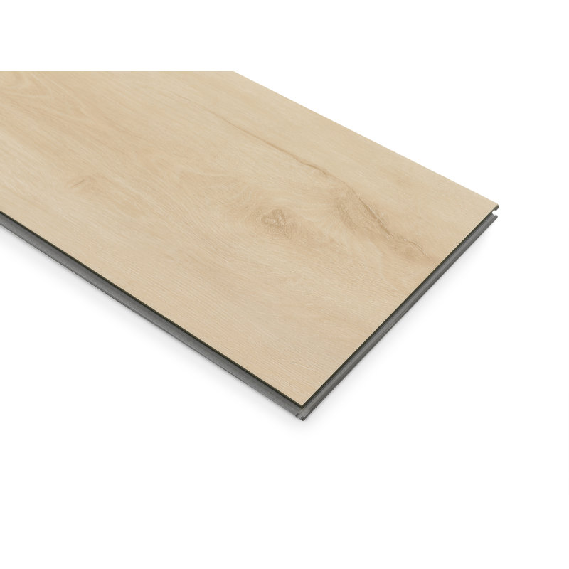 Planche de vinyle de luxe en pierre composite l 8,85 po x L 46 po x 9,5 mm - 600 pieds carrés, Chêne blanc