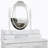 Vanity Desk Set With LED Light Mirror And Cushioned Stool For Bedroom-511025225