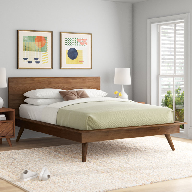Defazio Platform Bed, Queen, Walnut
