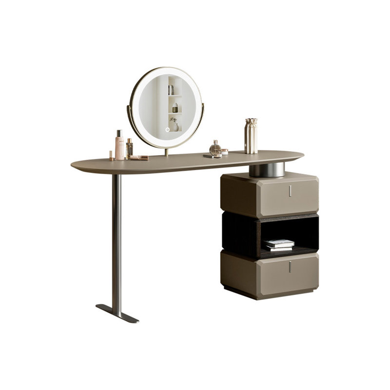 Coiffeuse minimaliste moderne avec miroir, 110 cm (43,31 po)., 29.53" H x43.31" W x22.83" D