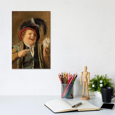 A Card Player 1 Piece Wrapped Canvas Wall Art