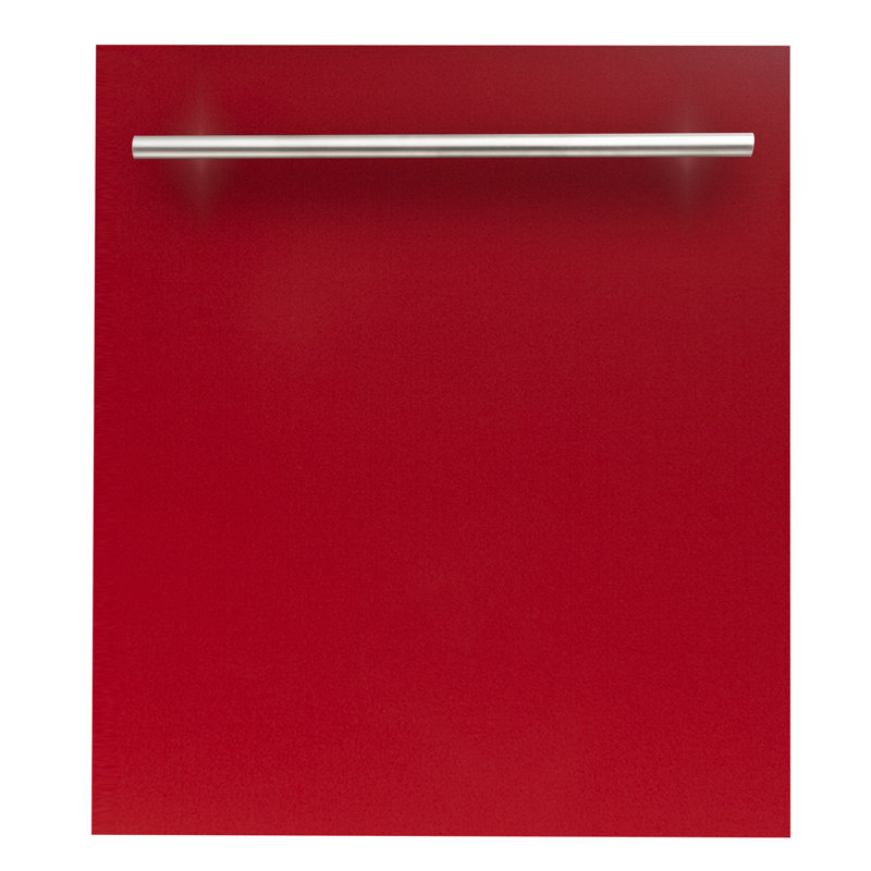 ZLINE 24 in. Fingerprint Resistant Control Dishwasher with Stainless Steel Tub and Style Handle, 52dBa