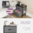  Jaece Modern 2-Fabric Drawer Nightstand, Small Space Bedside Table, End Table Storage Cabinet-1188218667