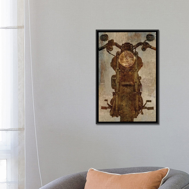 « direct away », reproduction d’impression sur toile, H 26 po x l 18 po x P 1,5 po, Toile avec cadre noir, Pas de tapis